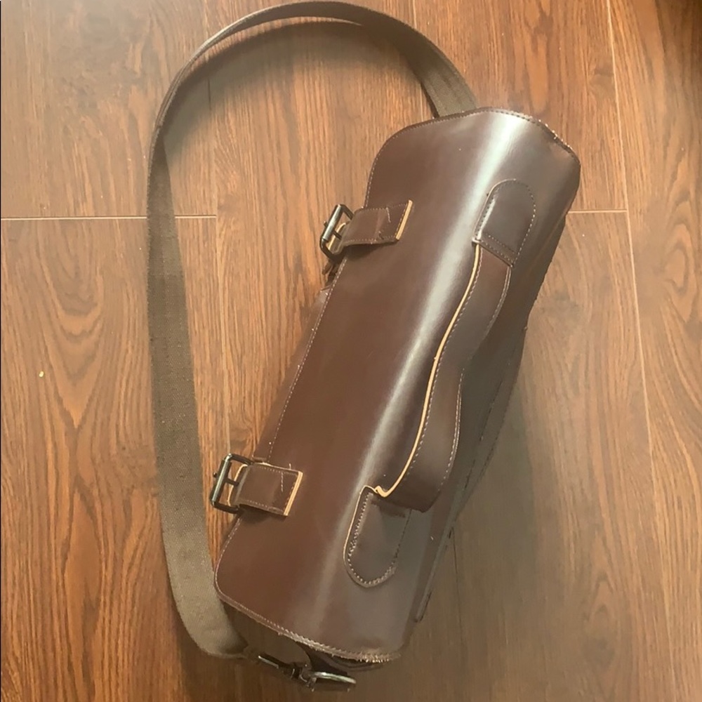 Leather briefcase